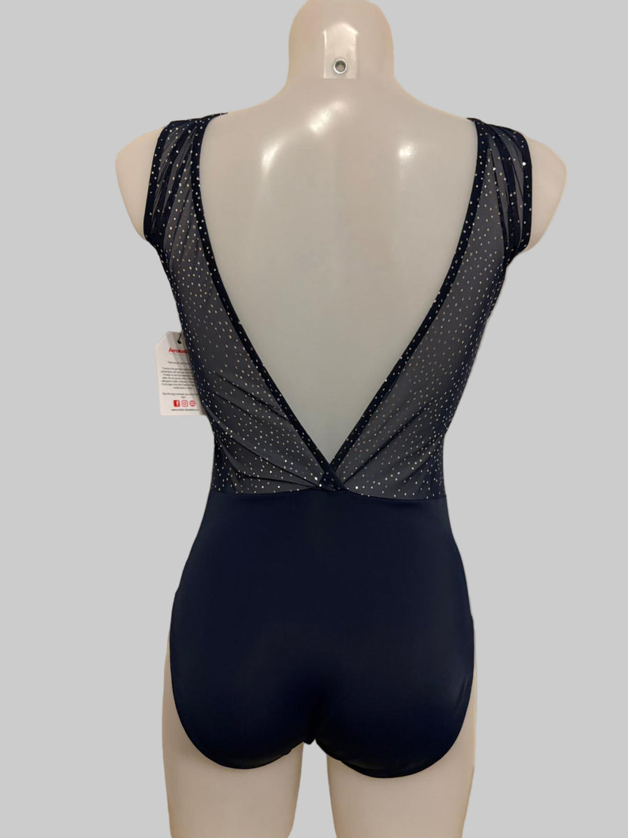 Flossy Leoard - Navy twinkle – Acrotastic Dancewear