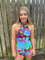 Shkayla Leotard - Neon Bolt