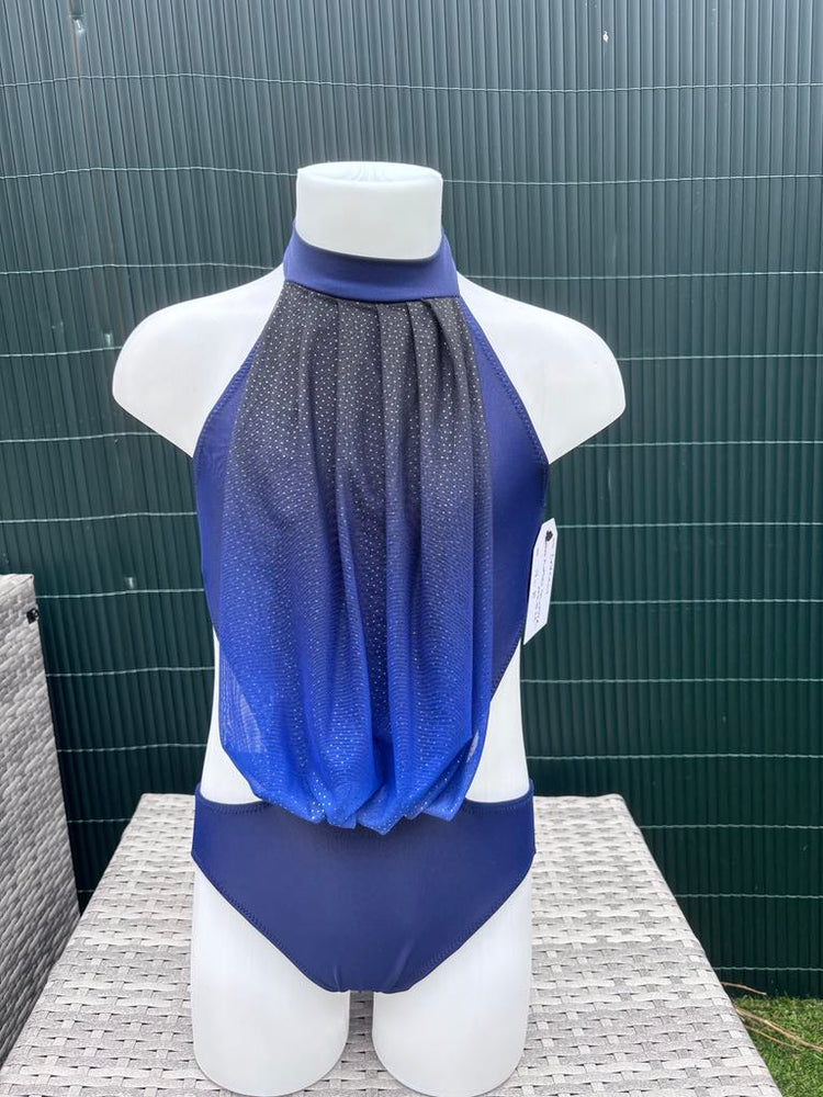 Darcey Leotard - Navy Glitter Mesh (7-8/1b/28) – Acrotastic Dancewear