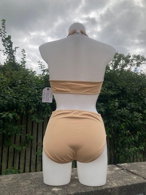 Darcey Leotard - Nude marble twinkle mesh (Adult Small)
