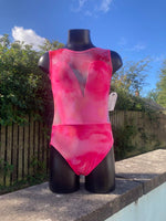 Lydia Leotard - Pink Glitter mesh (7 - 8)