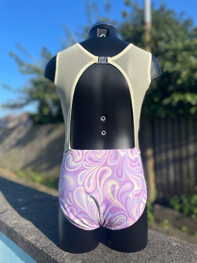 Sleeveless Bridie Leotard - Lemon Jazzle