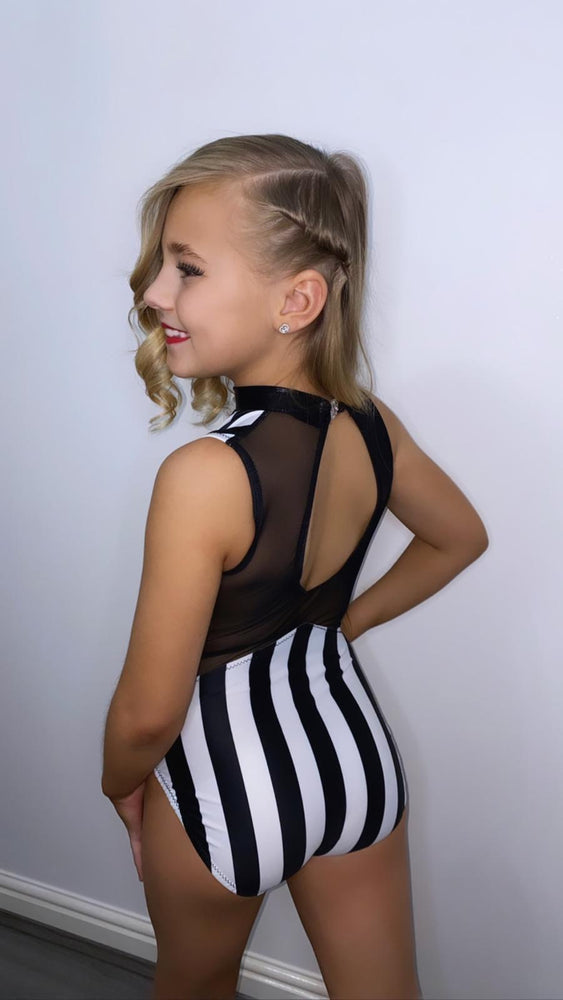 Prism Leotard -Black & White