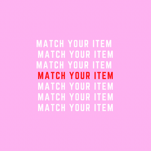 Match Your Item Scrunchie