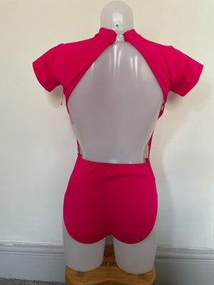 Lauryn Leotard - Adult Small/34 - Nude/Cerise