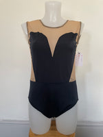 Lydia Leotard - Adult Medium/36 - Black/Nude